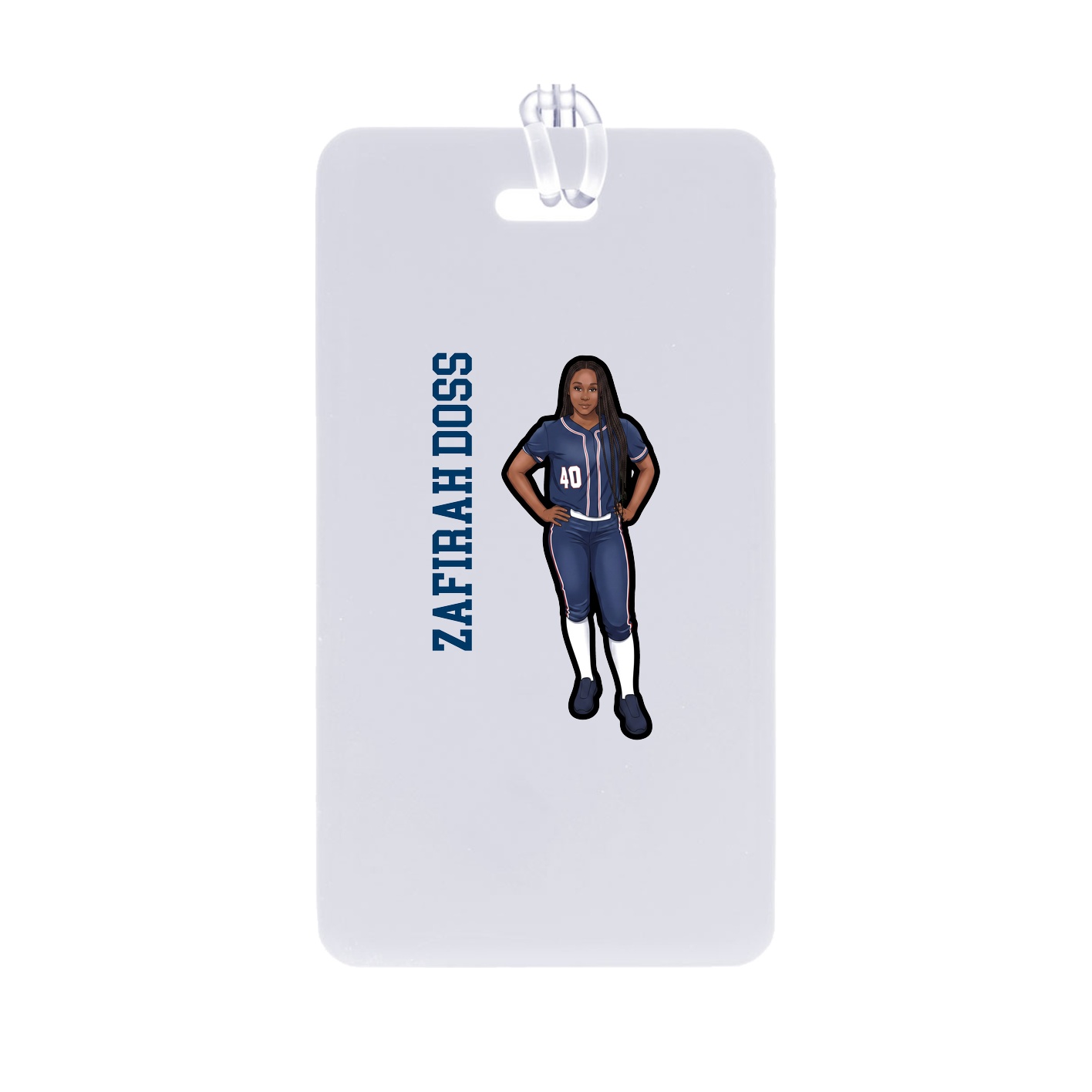 Bag Tag — Name Vertical in Classic