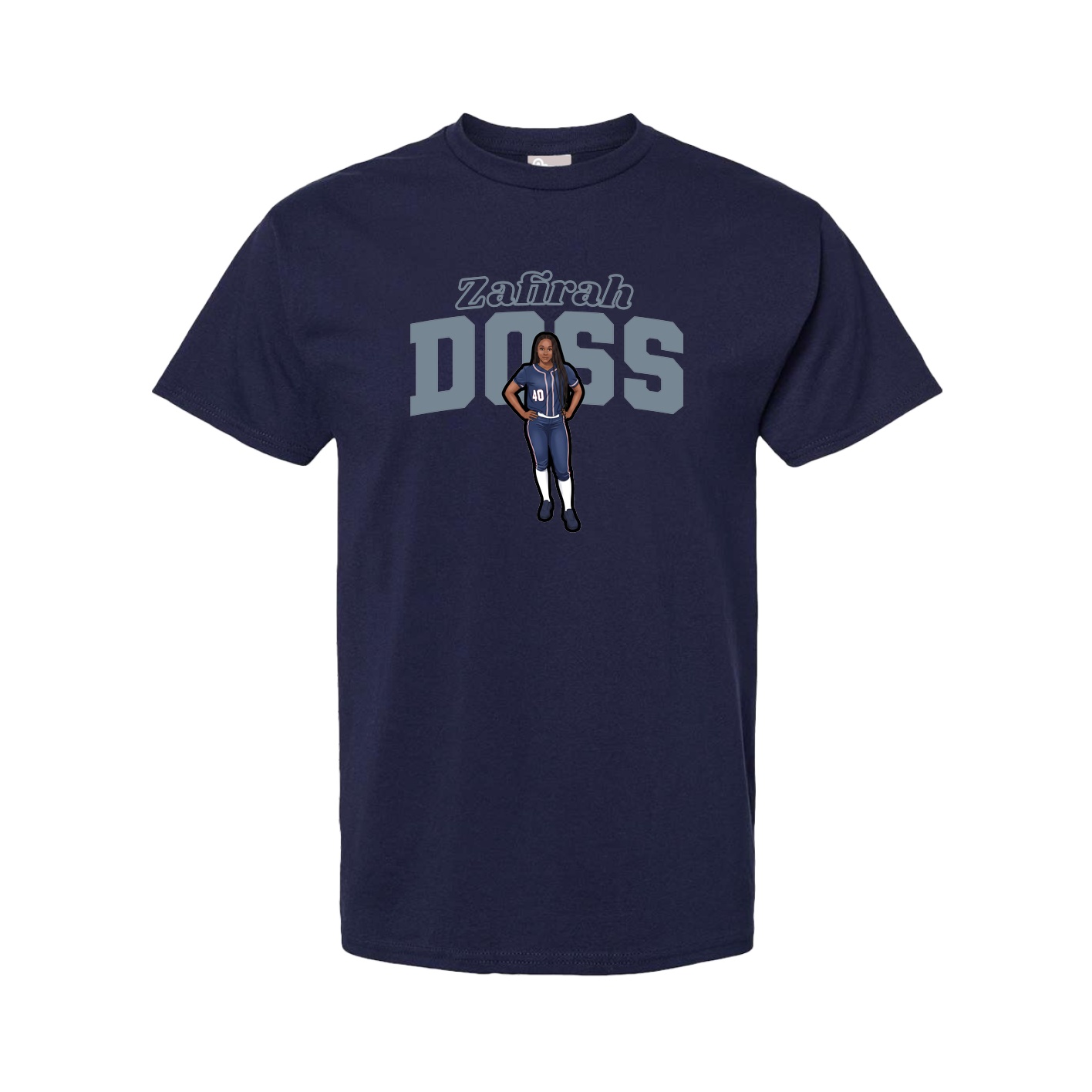 Tee — Name Arch in Navy