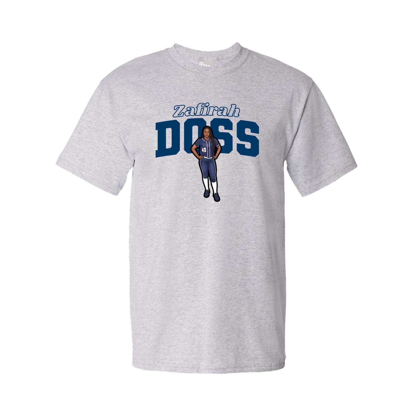 Youth Tee — Name Arch in Grey