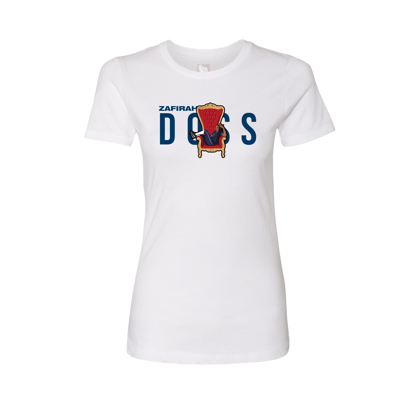 Womens Tee — Player Name in White
