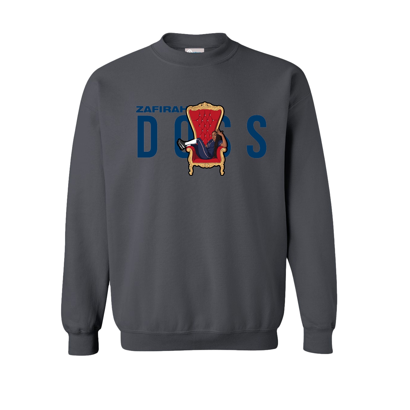 Fleece Crew — Player Name in Grey