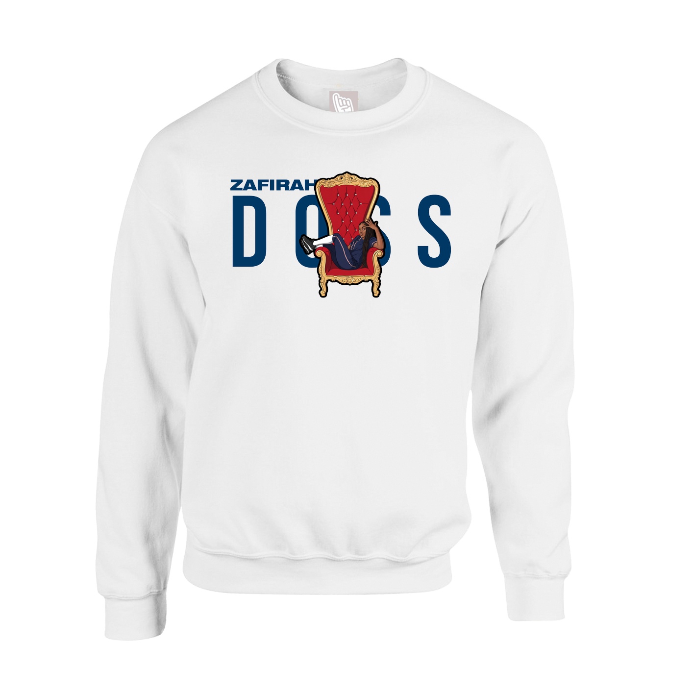 Fleece Crew — Player Name in White