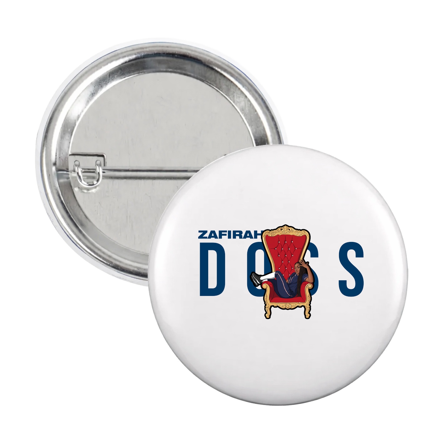 Game Day Button — Player Name in White