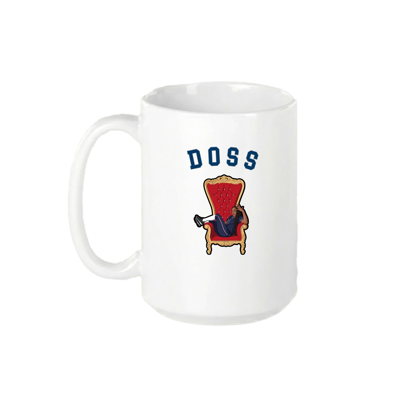 15oz Coffee Mug — Shirsey Arch in White