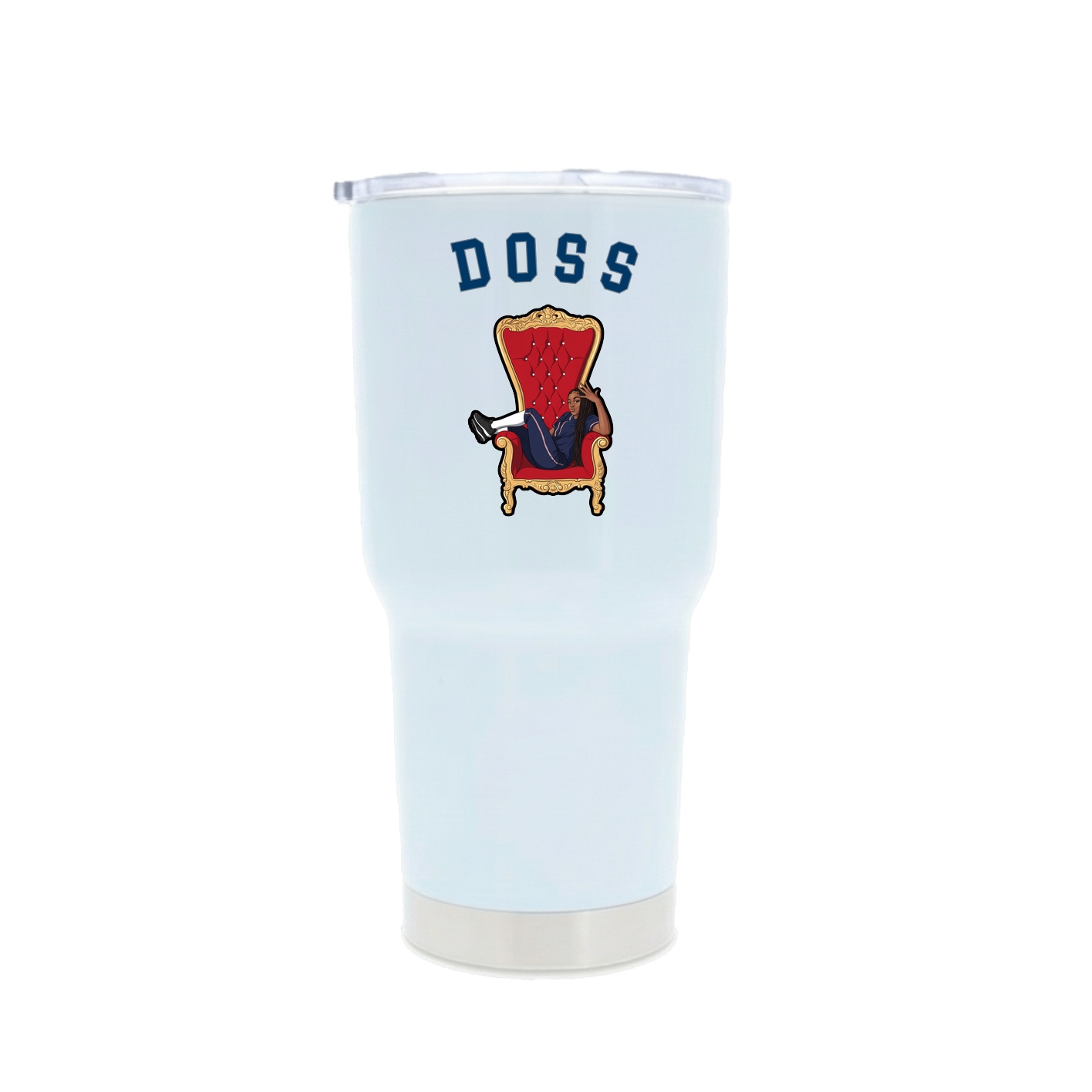 30oz Stainless Steel Tumbler — Shirsey Arch in White