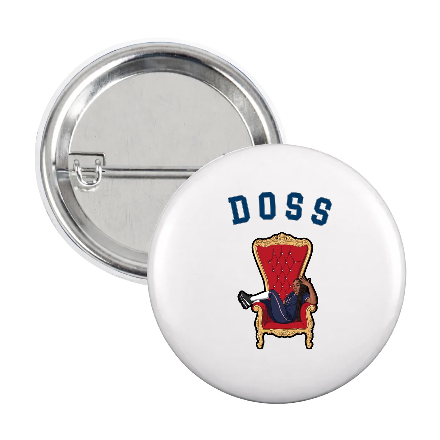 Game Day Button — Shirsey Arch in White