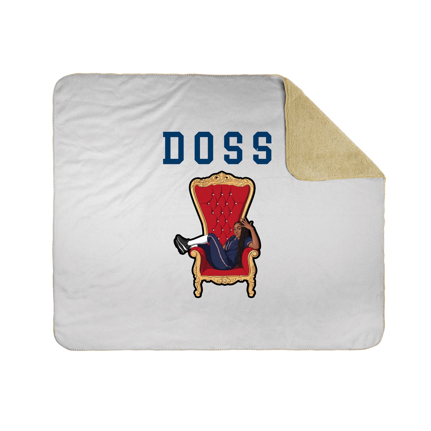 Throw Blanket — Shirsey in White