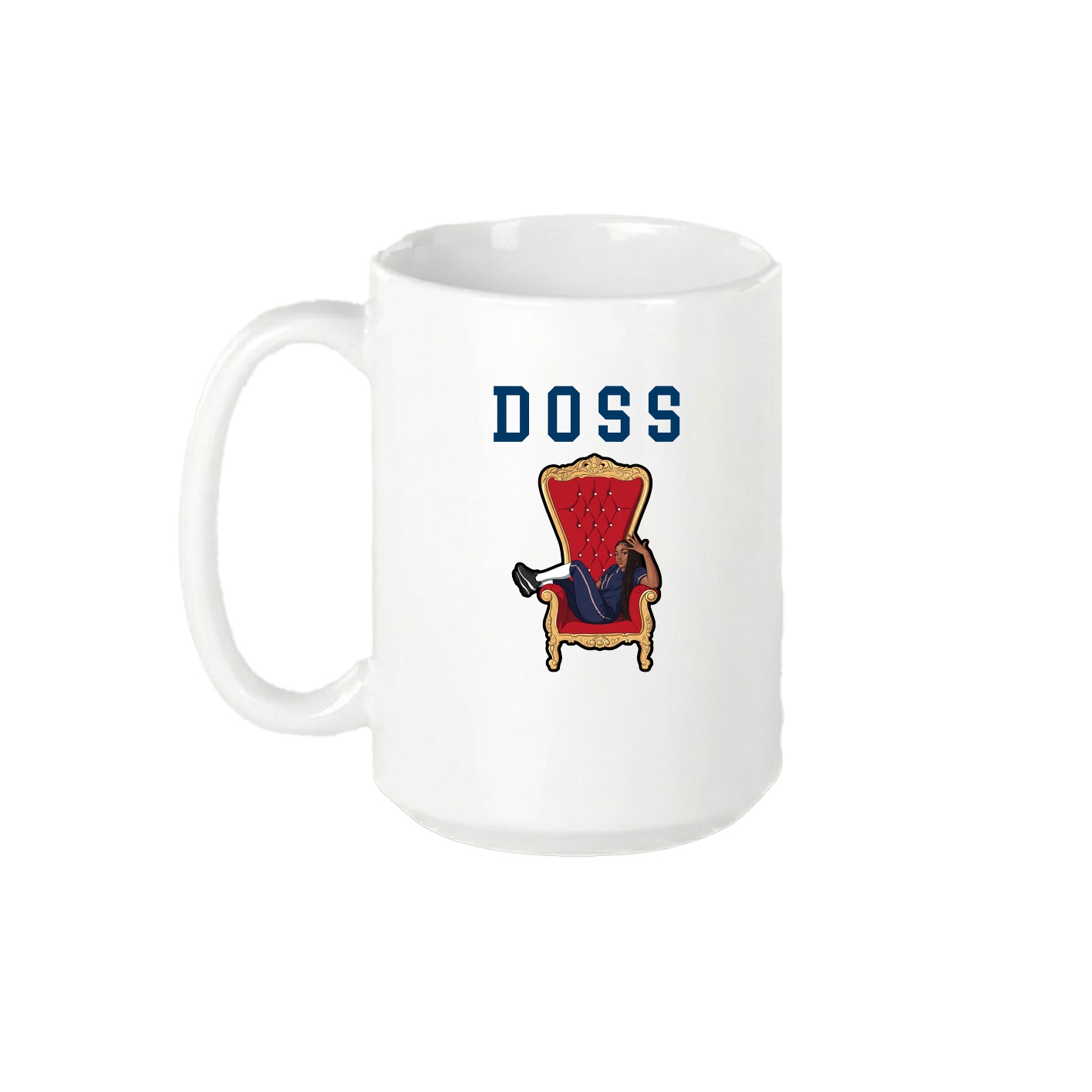 15oz Coffee Mug — Shirsey in White
