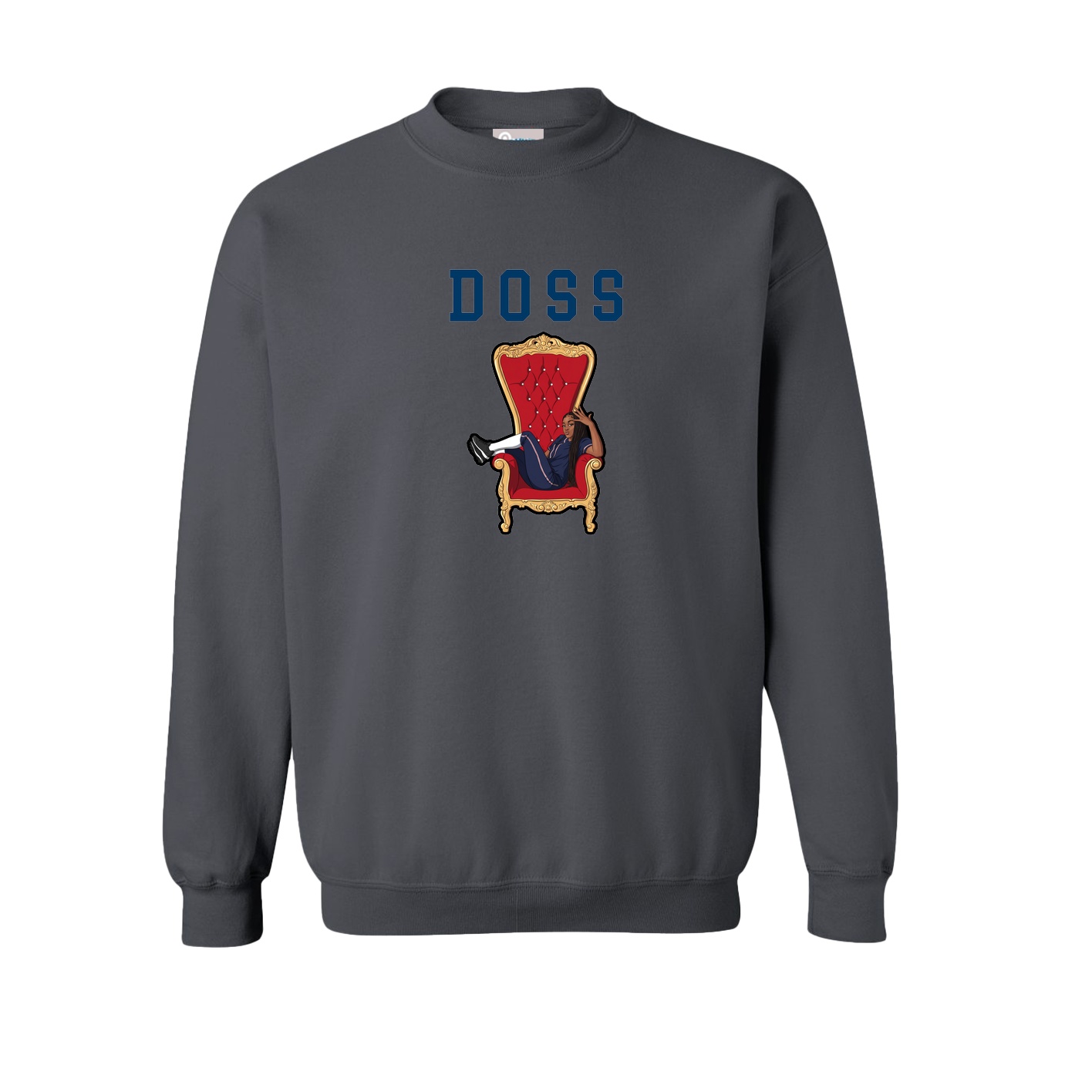 Fleece Crew — Shirsey in Grey