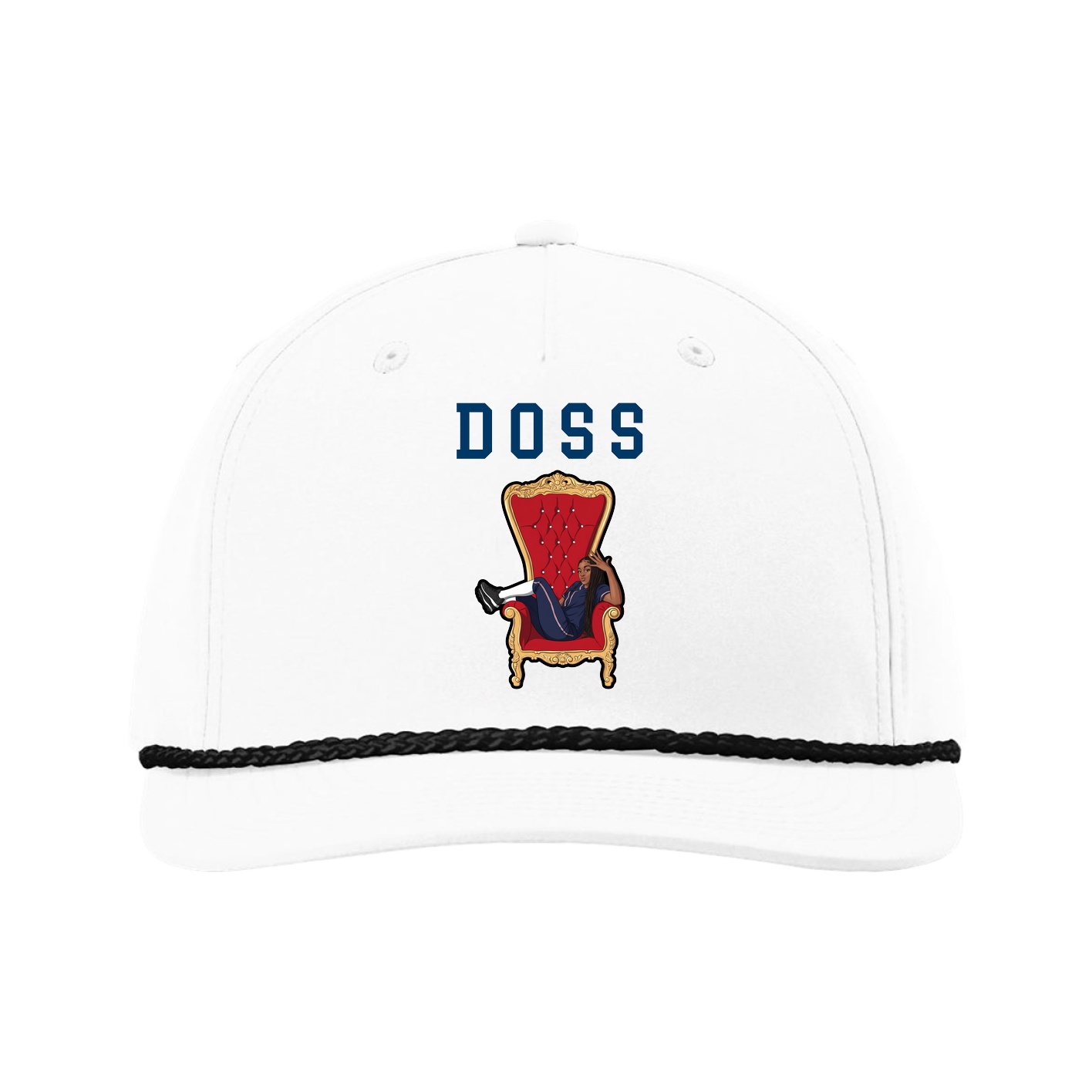 Five-Panel Classic Rope Cap — Shirsey in White