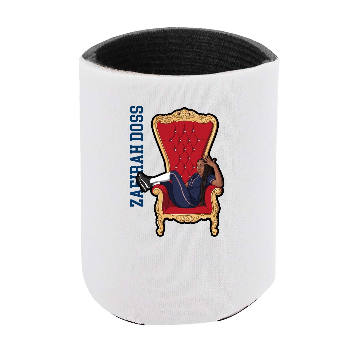 Can Holder — Name Vertical in White