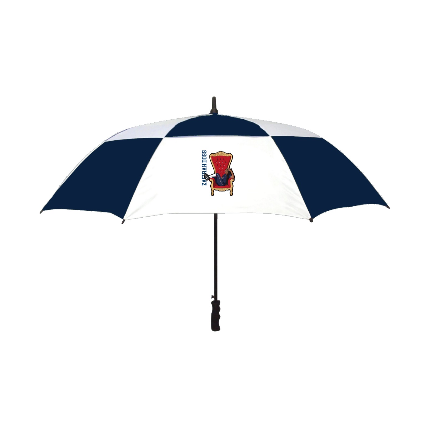 Golf Umbrella — Name Vertical in Navy