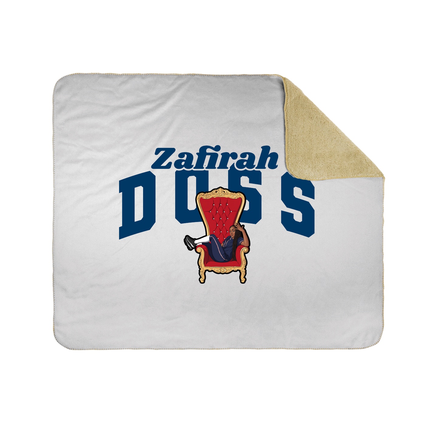 Throw Blanket — Signature Arch in White