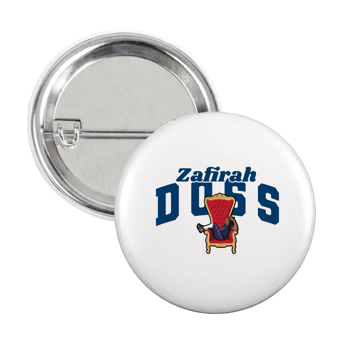 Game Day Button — Signature Arch in White
