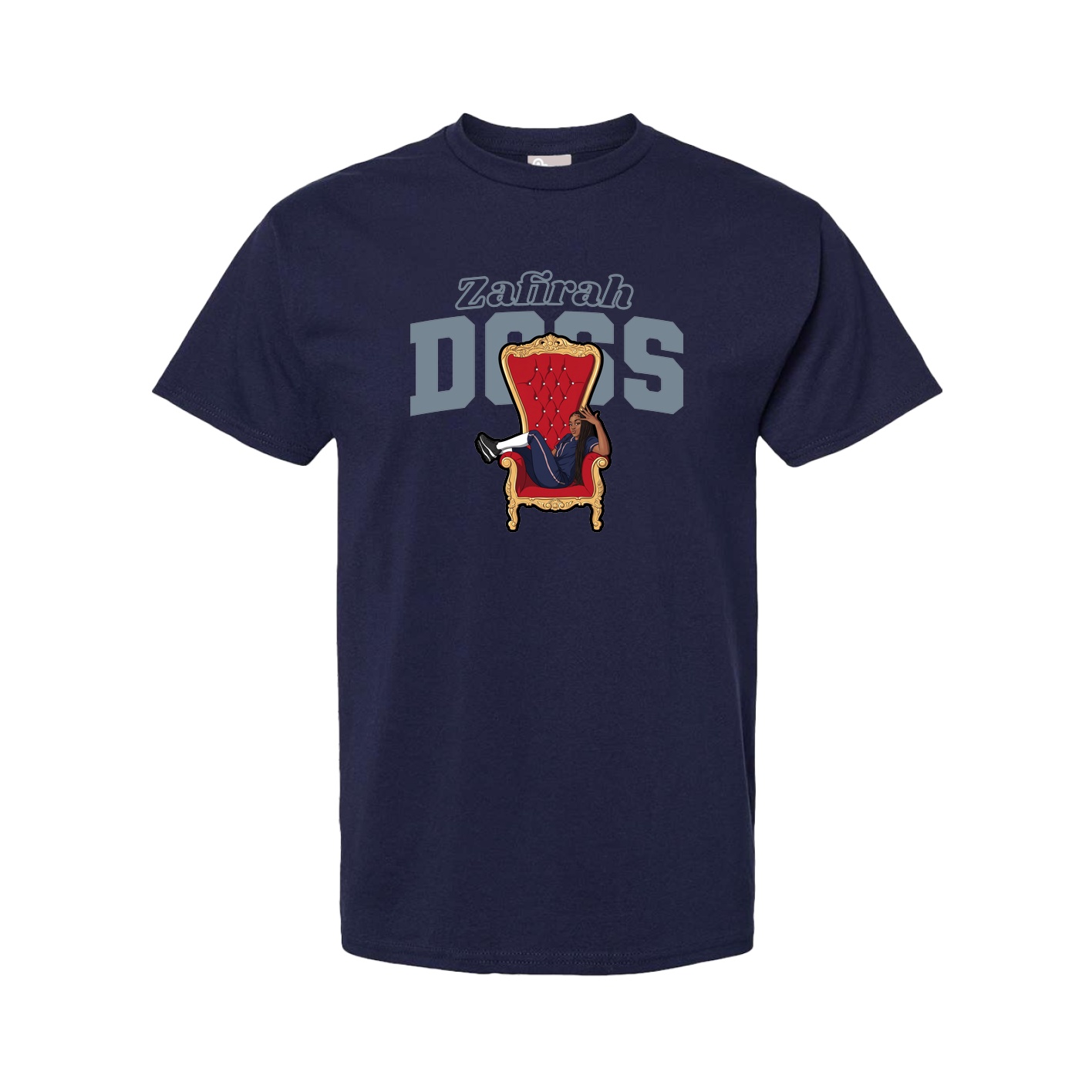 Youth Tee — Name Arch in Navy