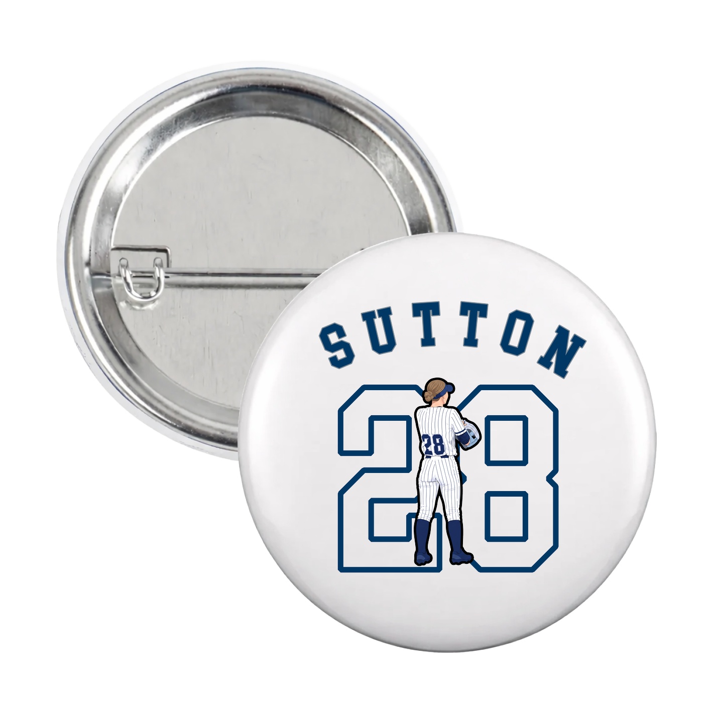 Game Day Button — Shirsey Arch in White