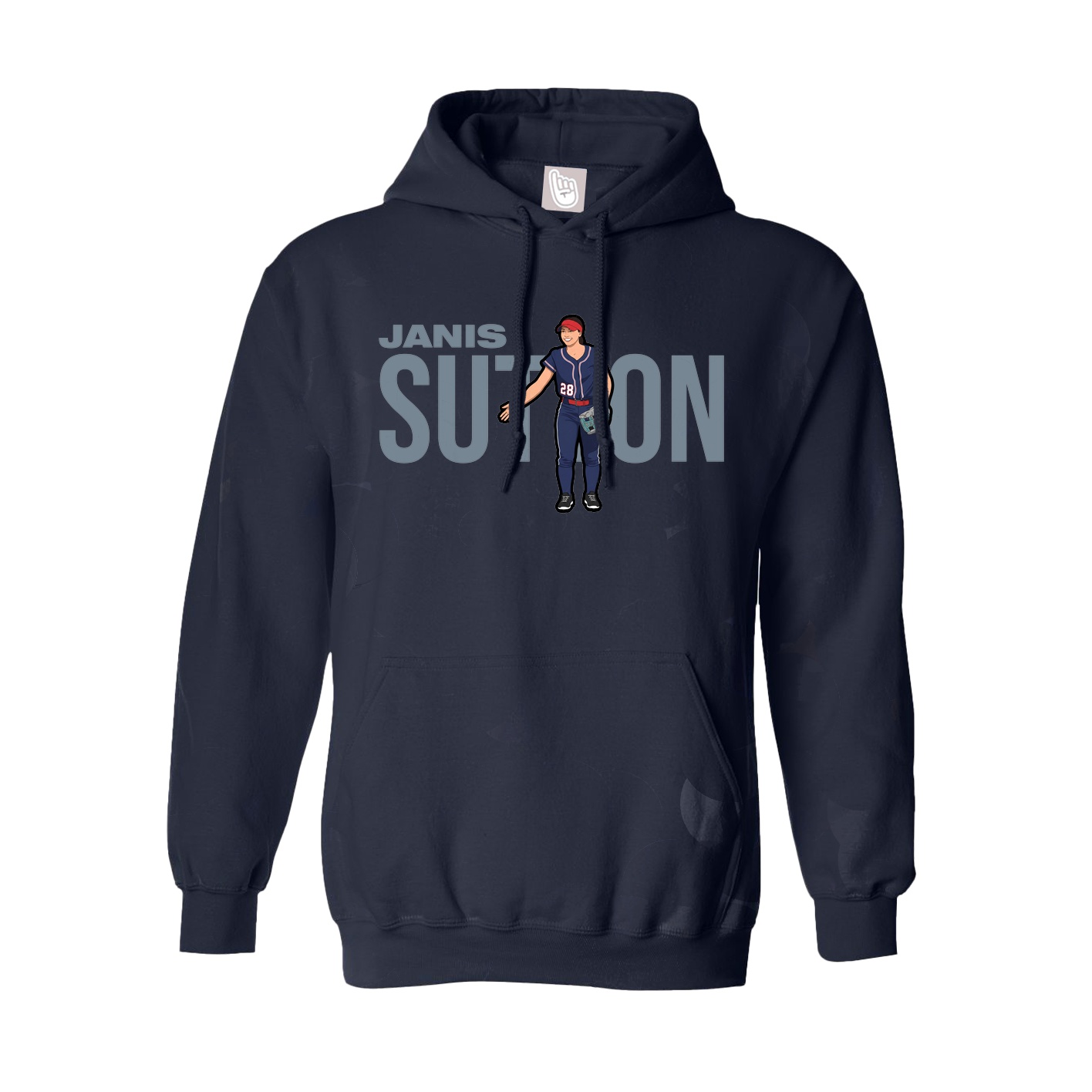 Youth Hoodie — Player Name in Navy
