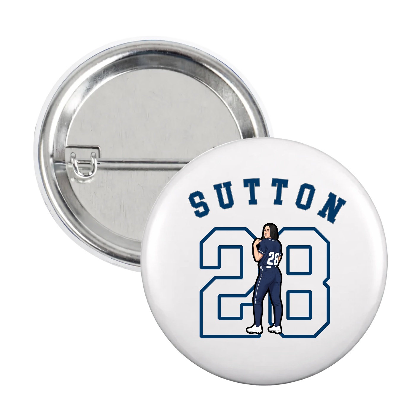 Game Day Button — Shirsey Arch in White