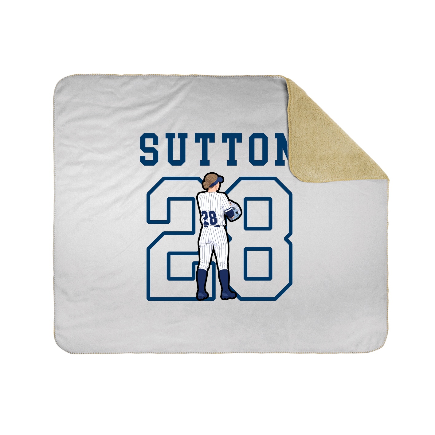 Throw Blanket — Shirsey in White