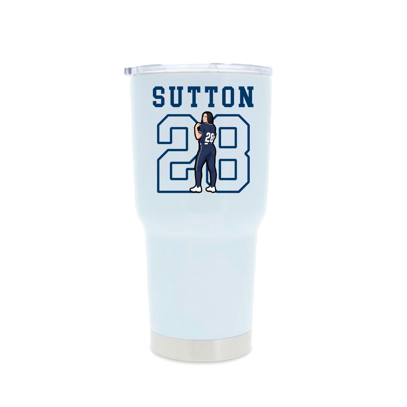 30oz Stainless Steel Tumbler — Shirsey in White