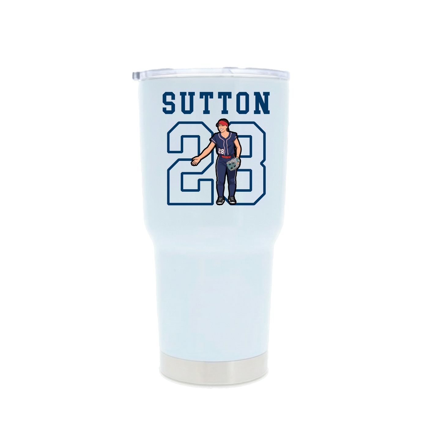 30oz Stainless Steel Tumbler — Shirsey in White