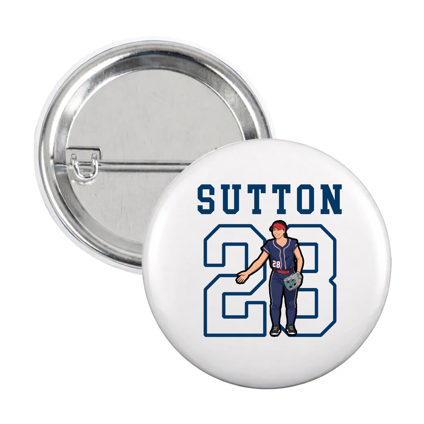 Game Day Button — Shirsey in White