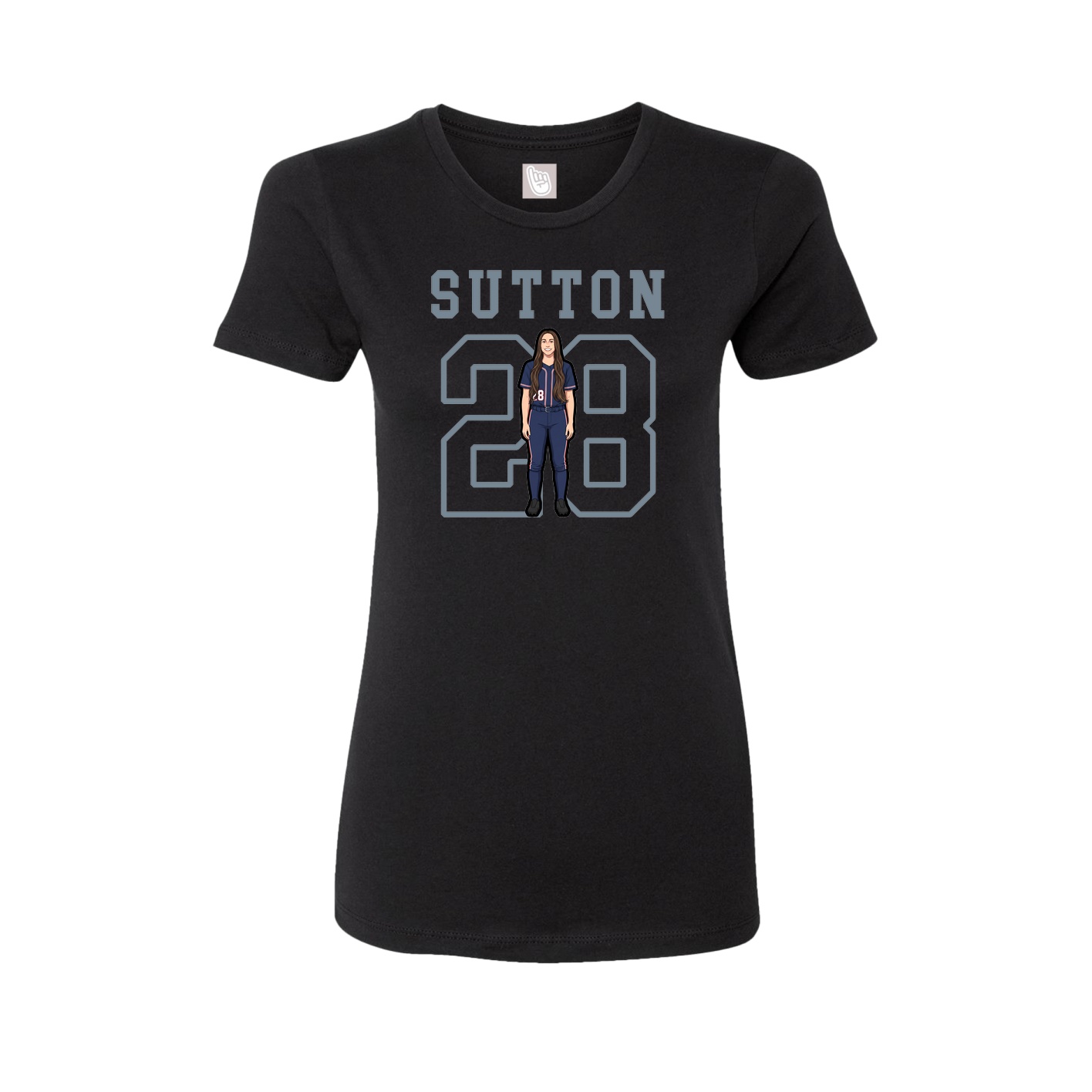 Fitted Women's Tee — Shirsey in Black