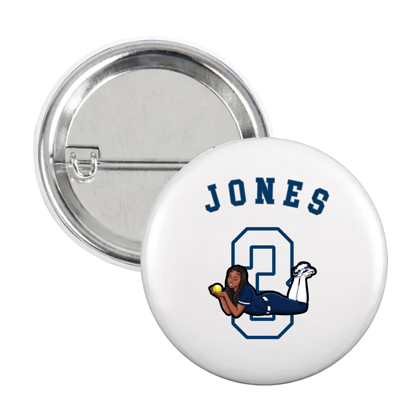 Game Day Button — Shirsey Arch in White