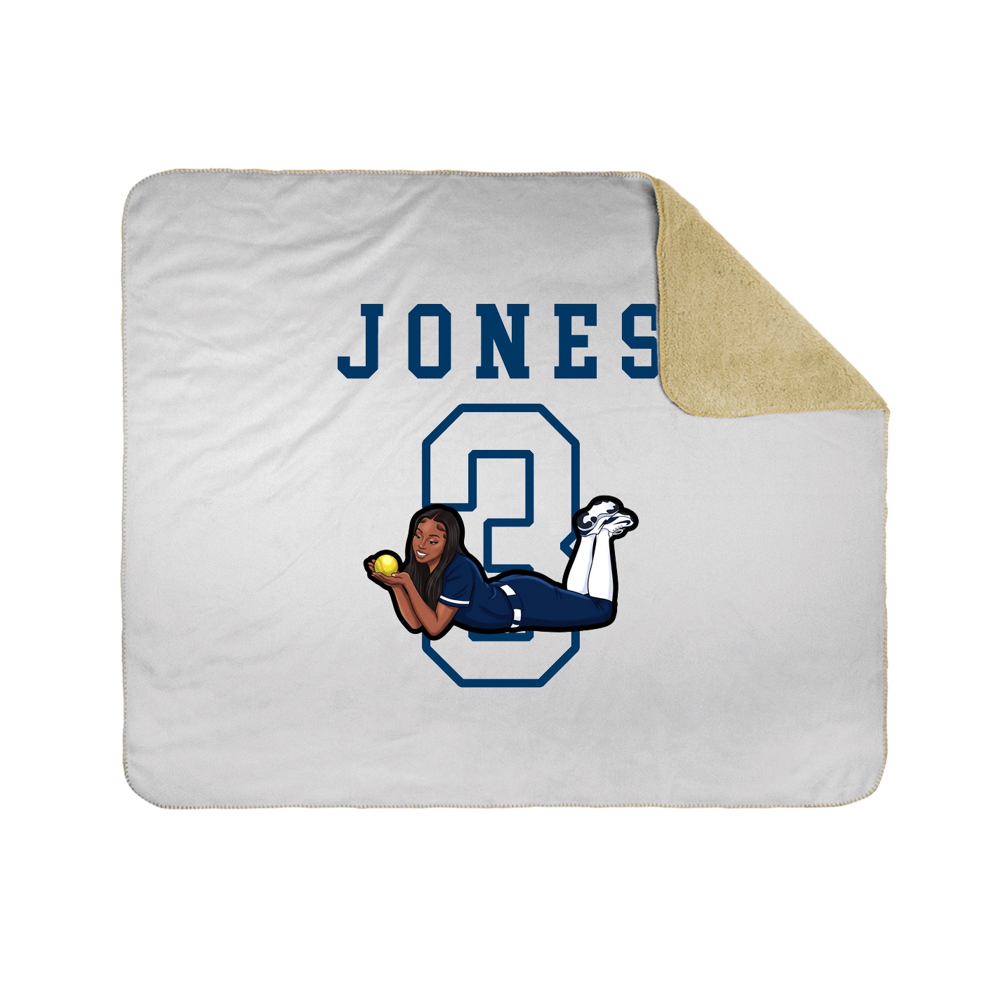 Throw Blanket — Shirsey in White