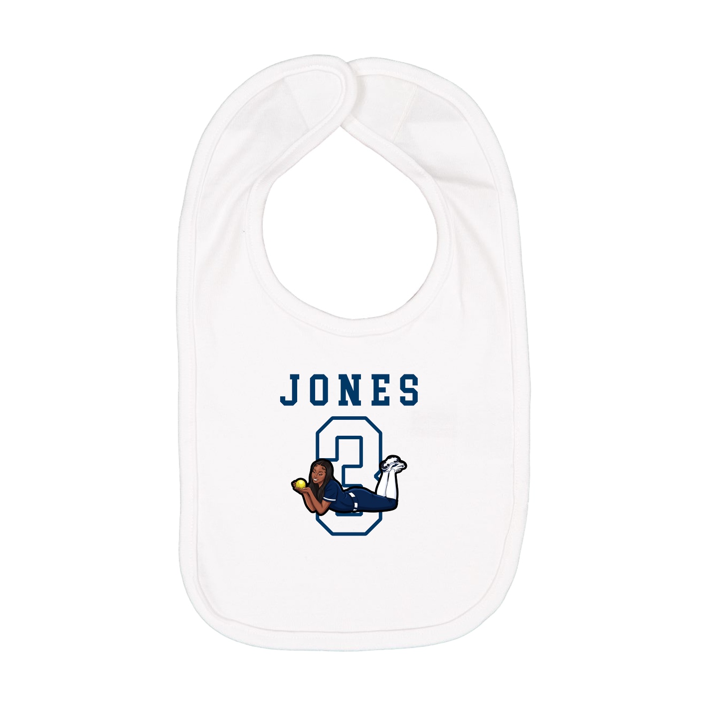 Infant Bib — Shirsey in White