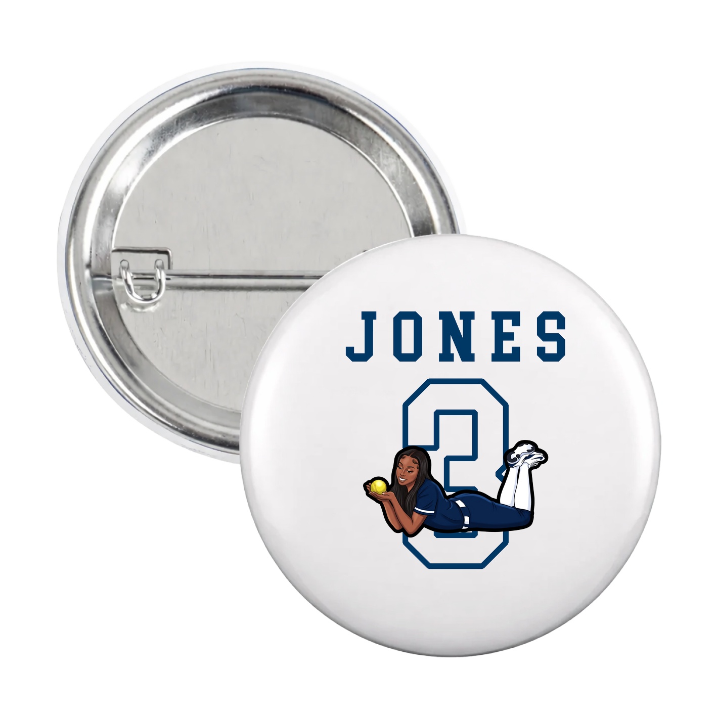 Game Day Button — Shirsey in White