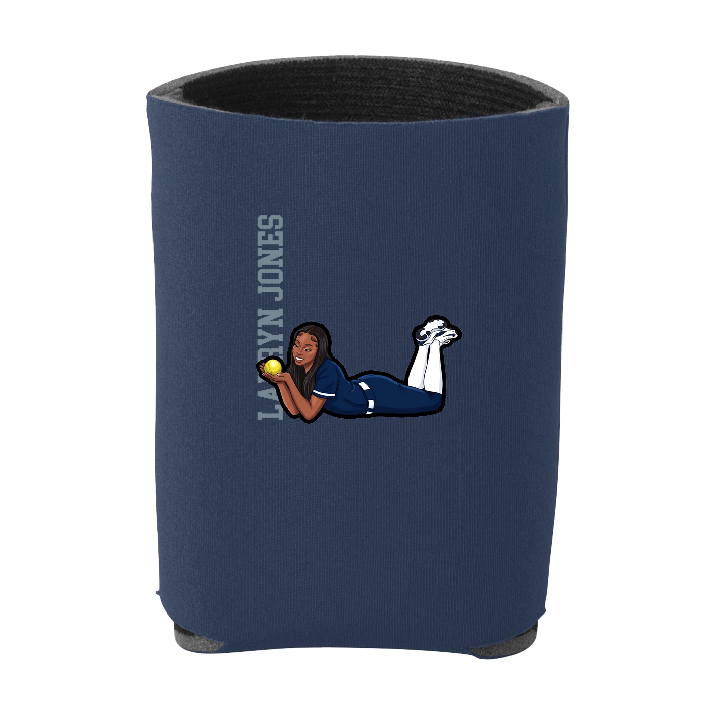 Can Holder — Name Vertical in Navy