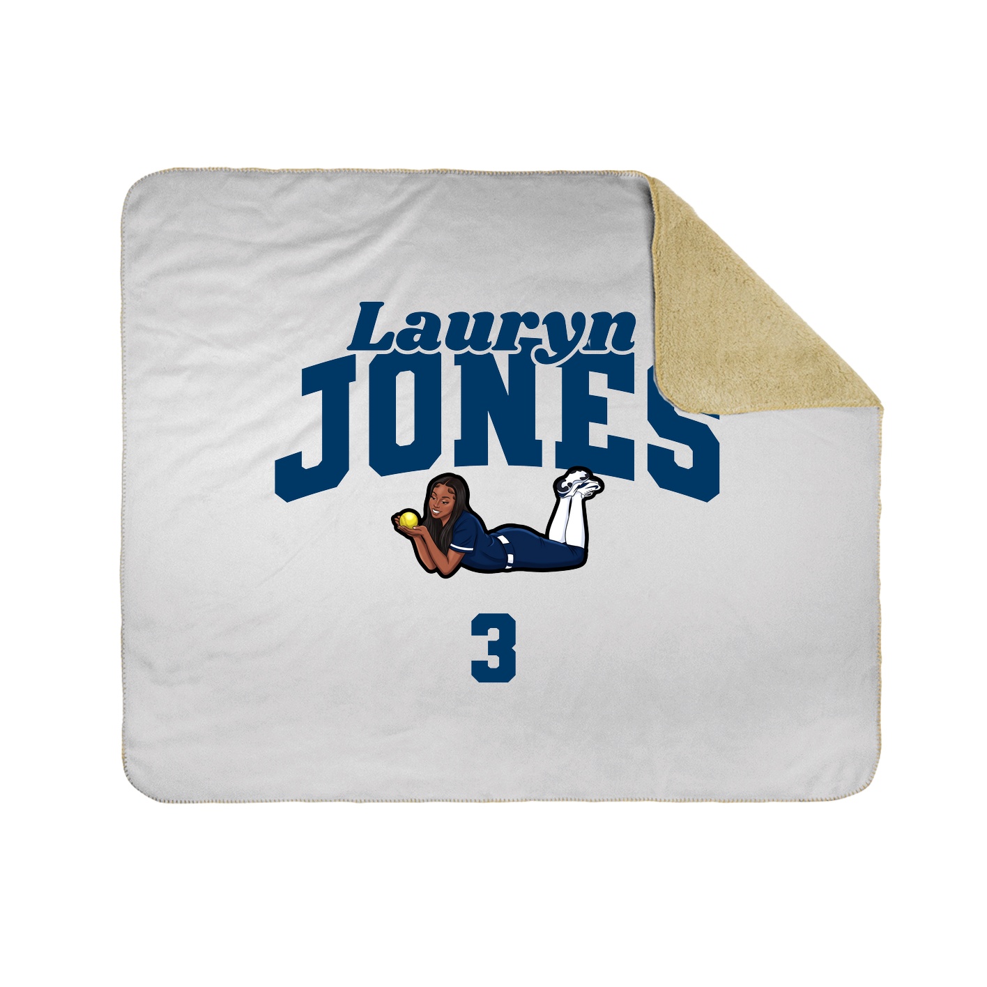 Throw Blanket — Signature Arch in White