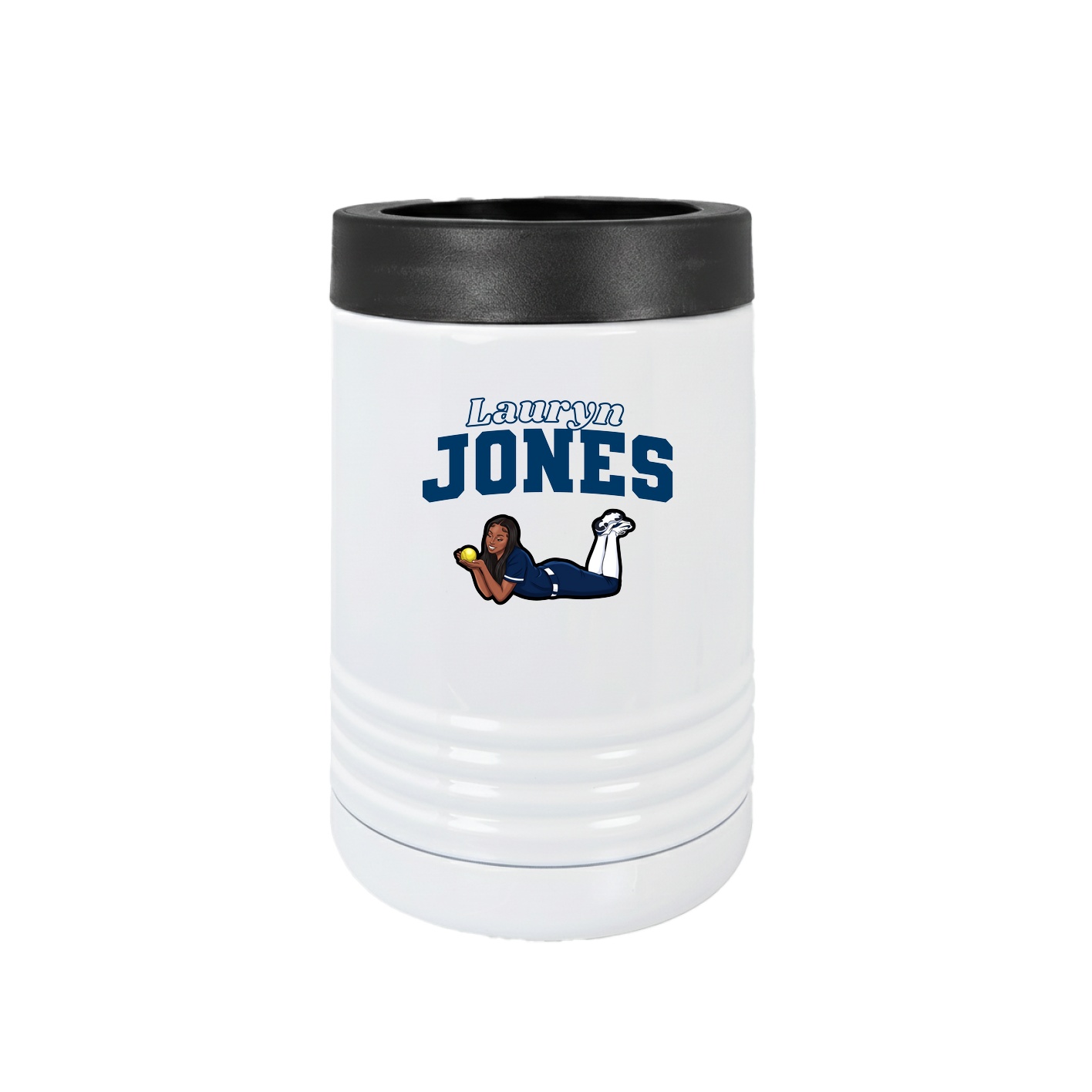 Beverage Holder — Name Arch in White