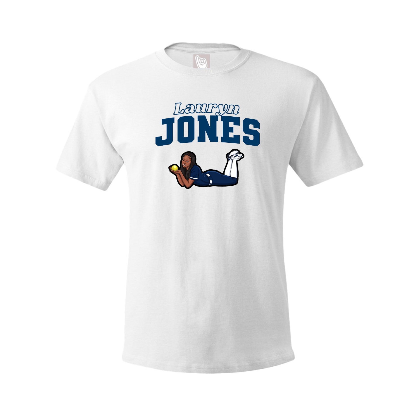 Tee — Name Arch in White