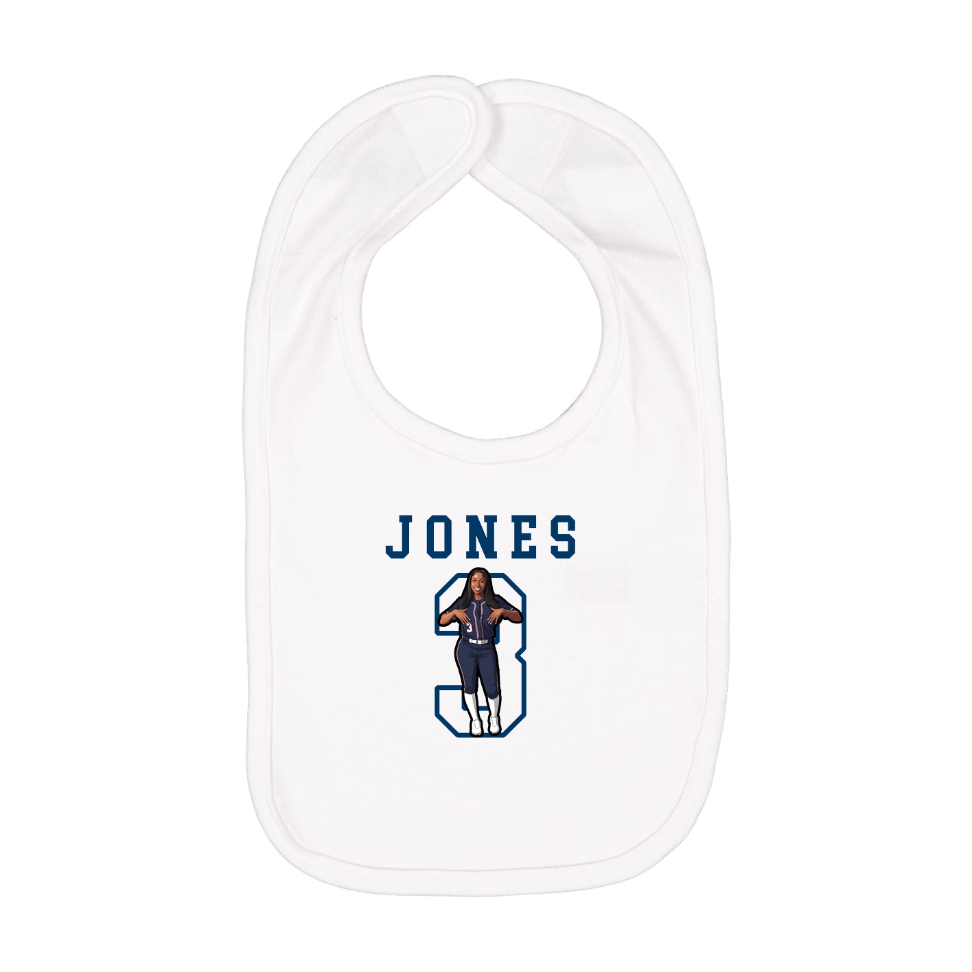 Infant Bib — Shirsey in White