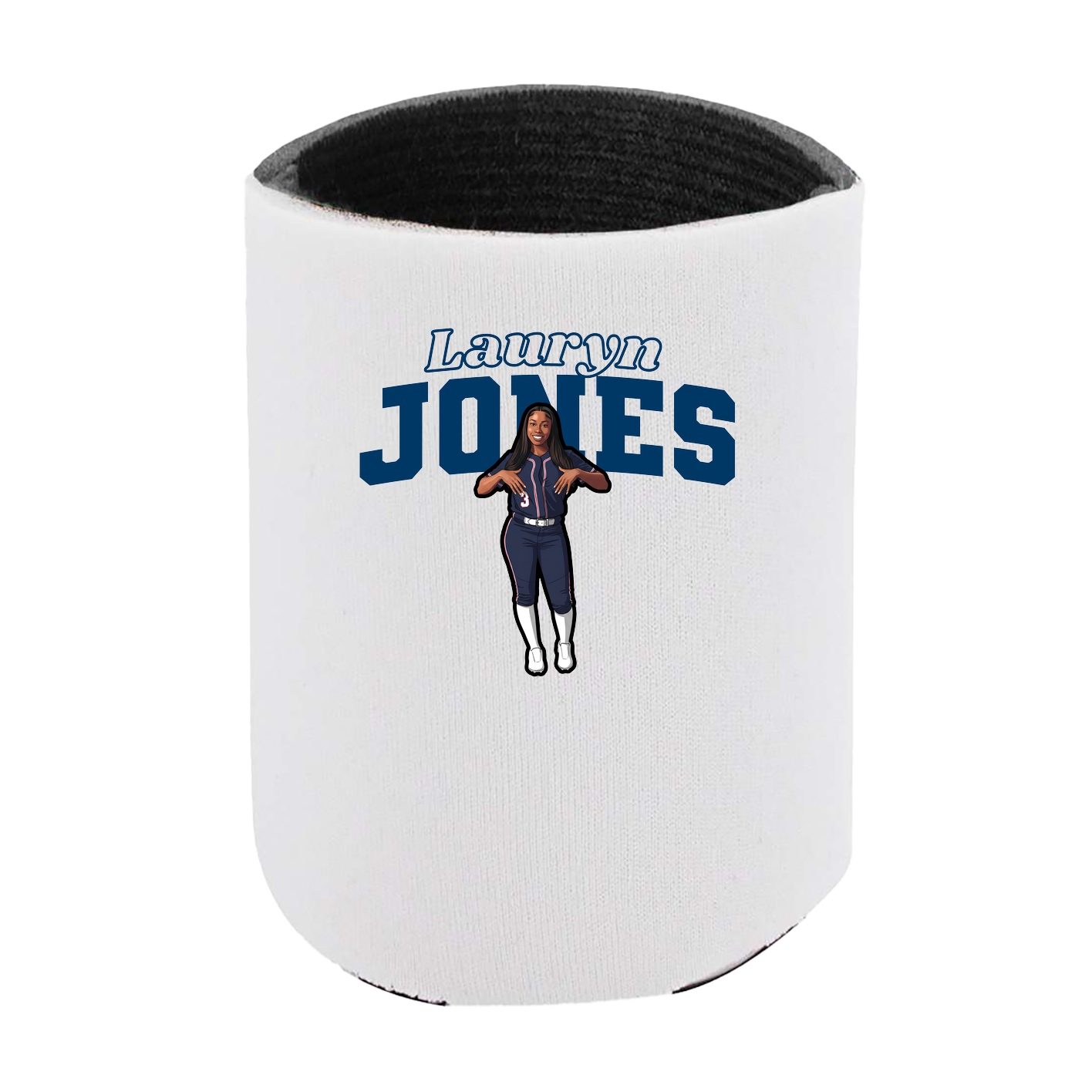Can Holder — Name Arch in White