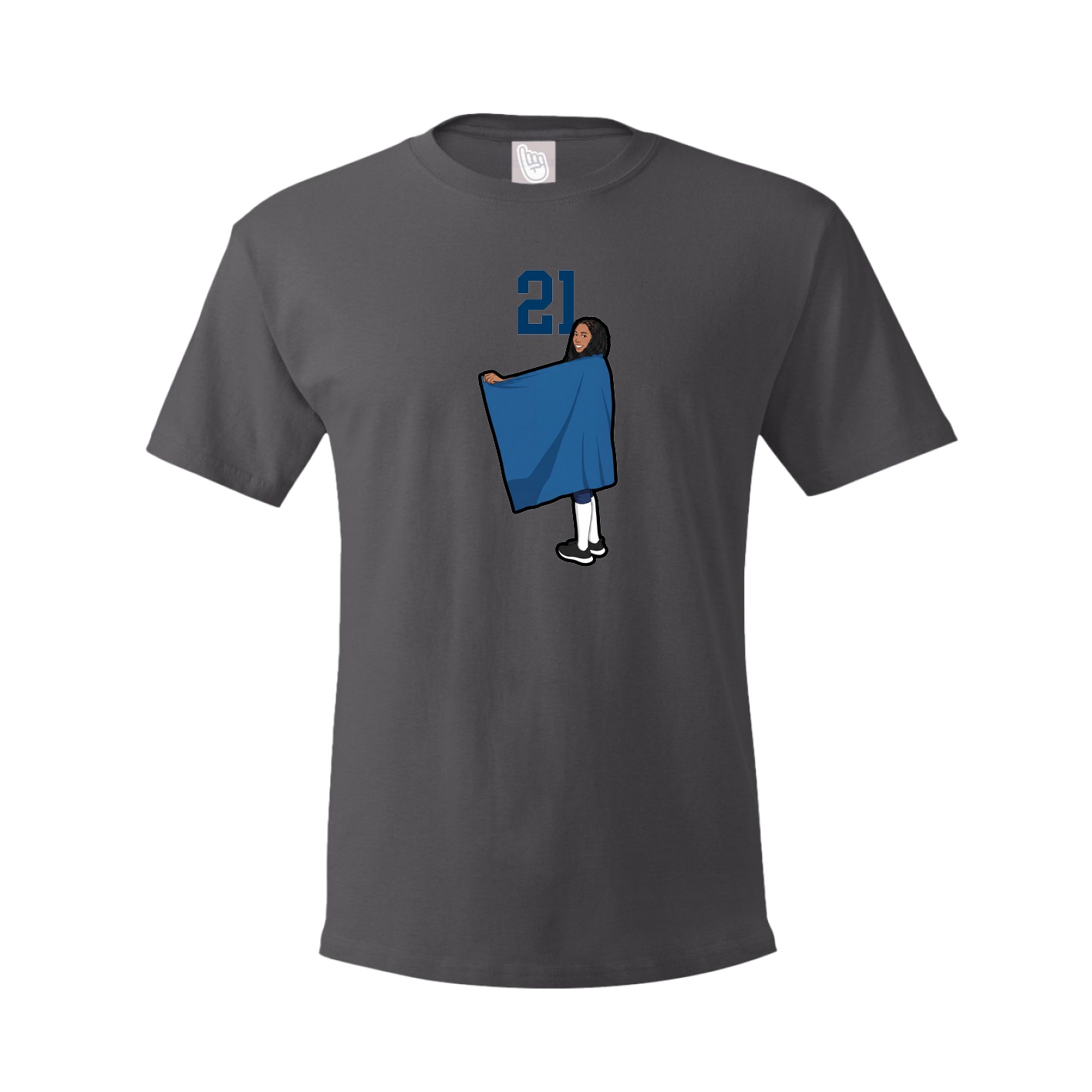 Tee — Number Top in Grey