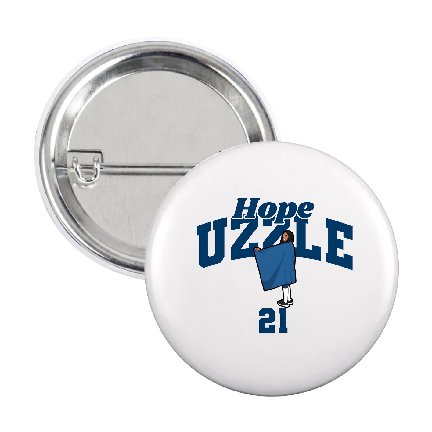 Game Day Button — Signature Arch in White
