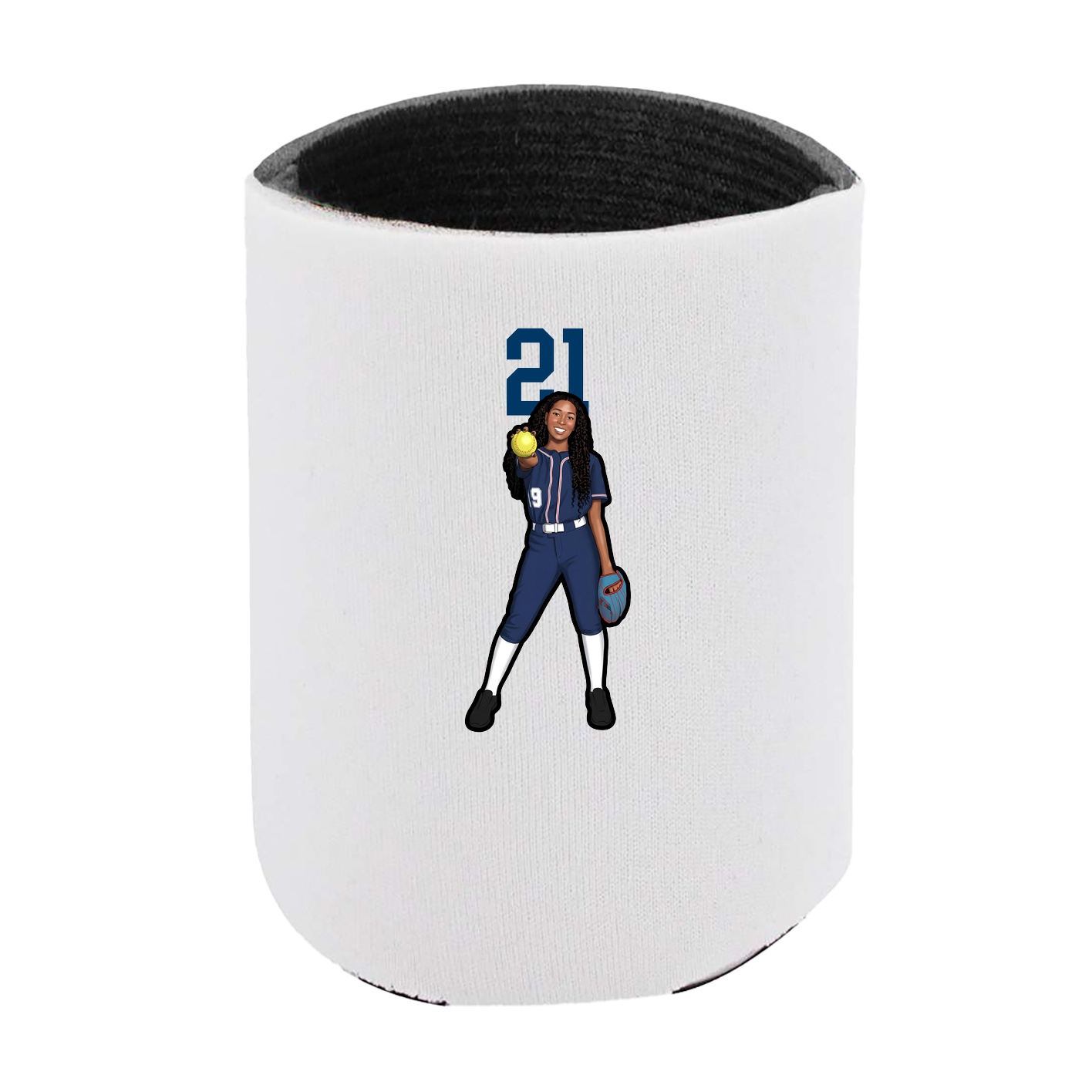 Can Holder — Number Top in White