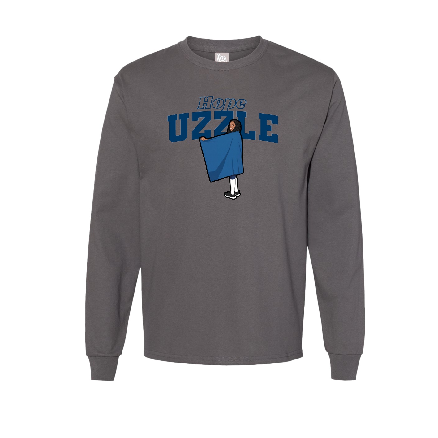 Long Sleeve Tee — Name Arch in Grey