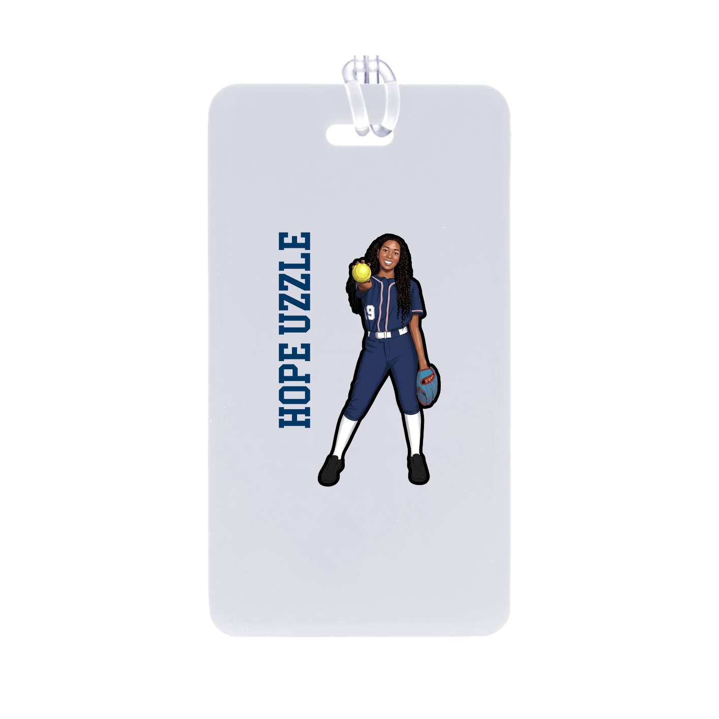 Bag Tag — Name Vertical in Classic