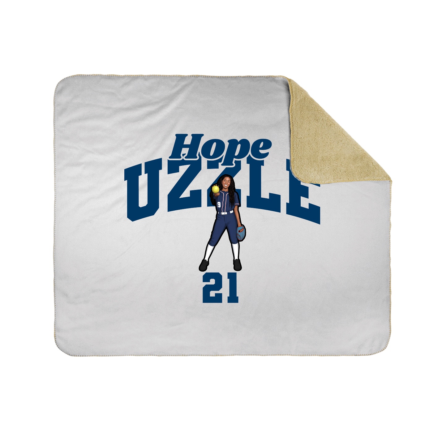 Throw Blanket — Signature Arch in White