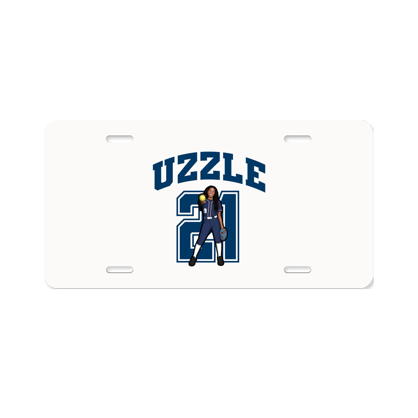 License Plate — Number in Classic