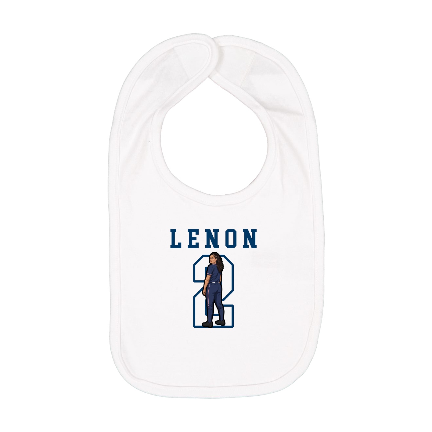 Infant Bib — Shirsey in White