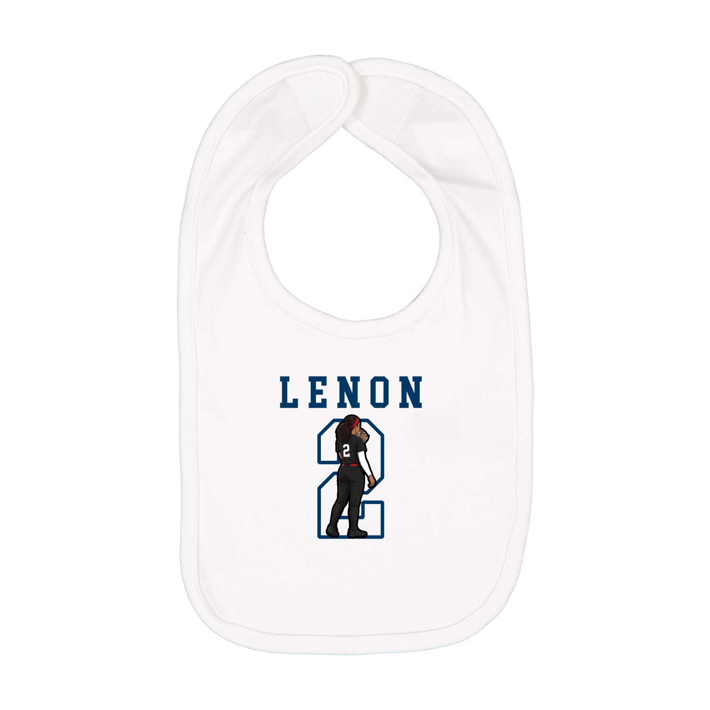 Infant Bib — Shirsey in White