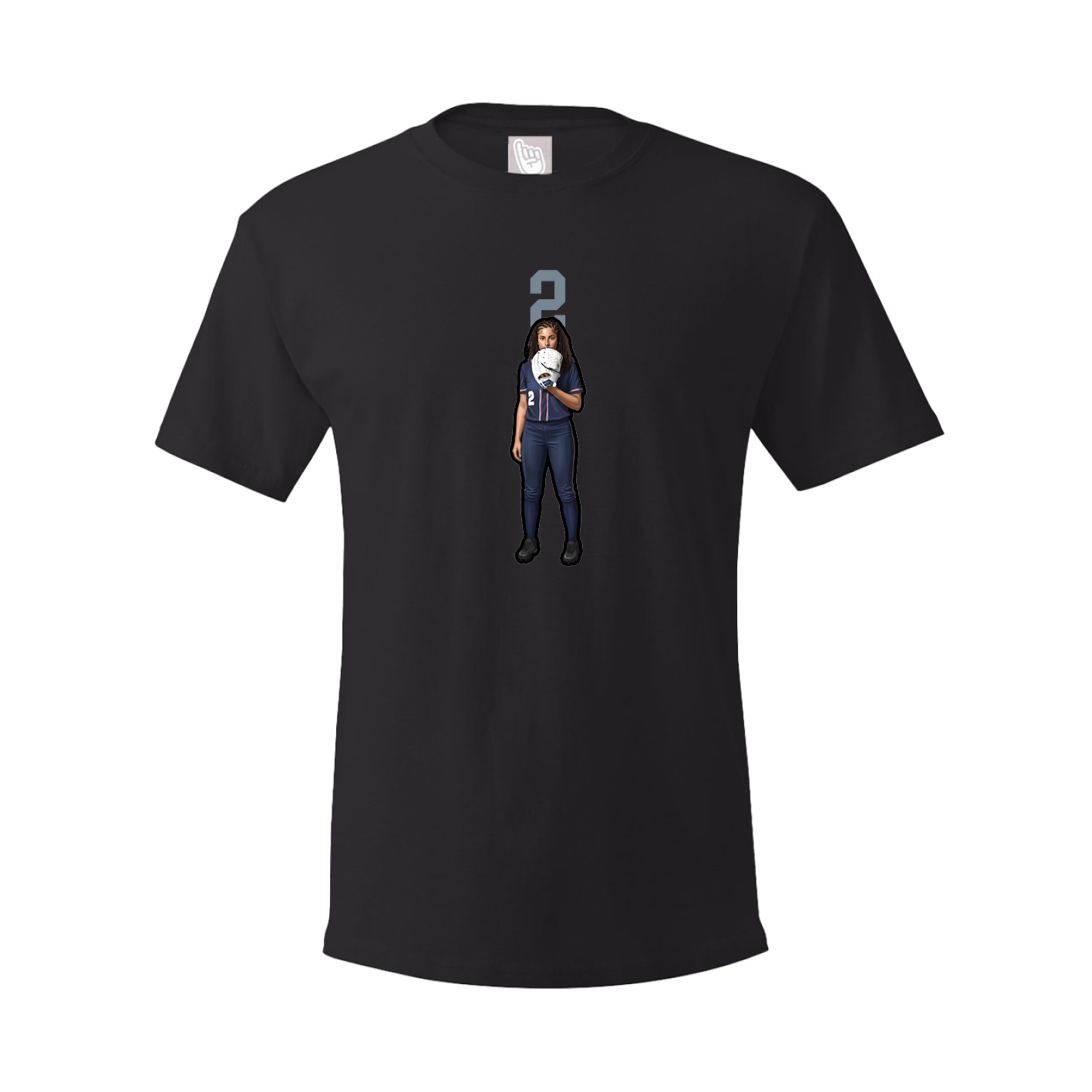Tee — Number Top in Black