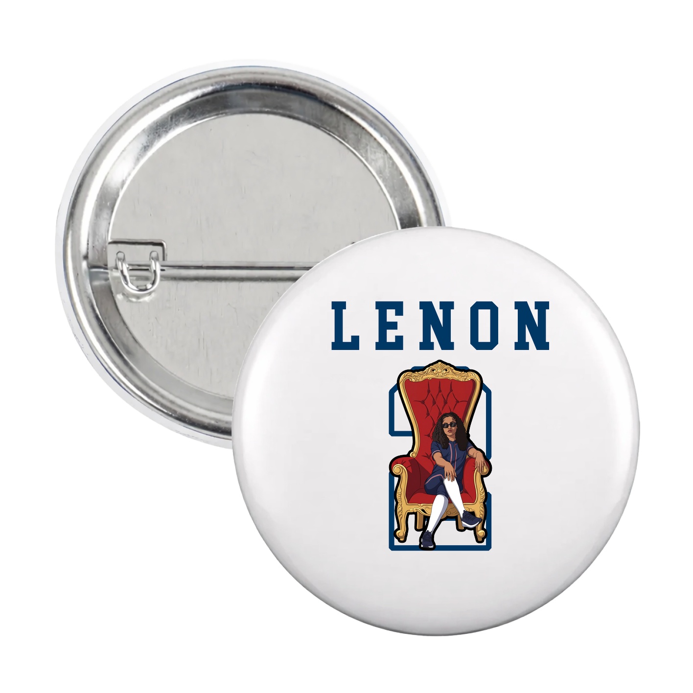Game Day Button — Shirsey in White