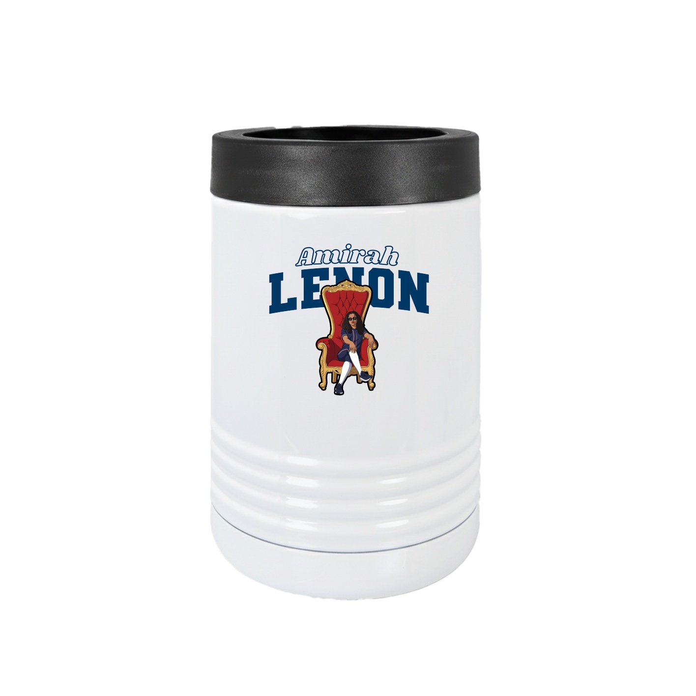 Beverage Holder — Name Arch in White
