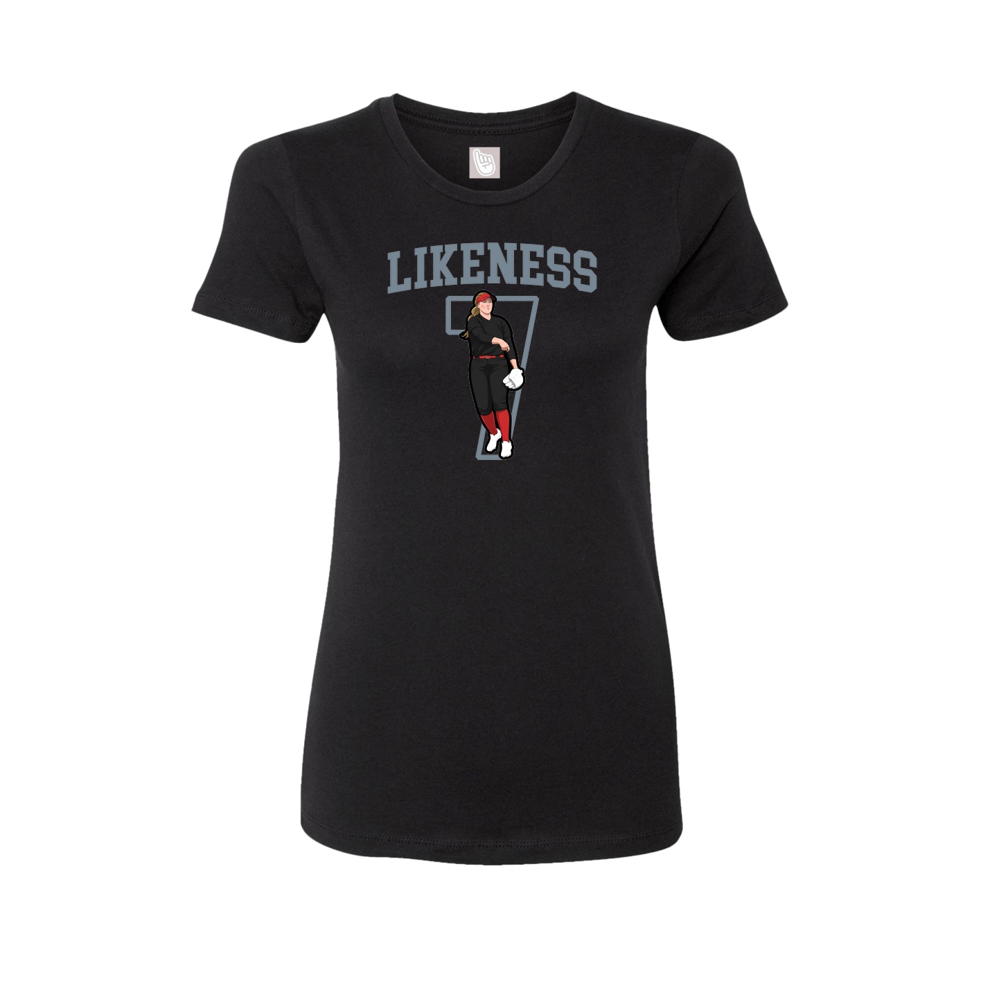 Fitted Women's Tee — Shirsey in Black